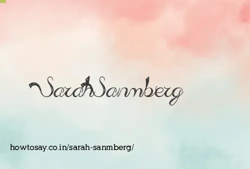 Sarah Sanmberg