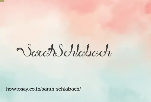 Sarah Schlabach