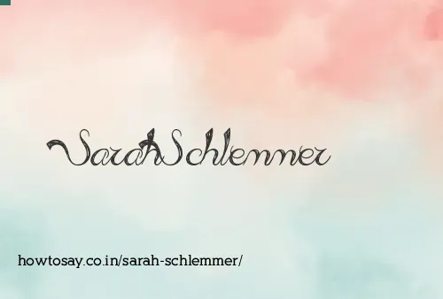 Sarah Schlemmer