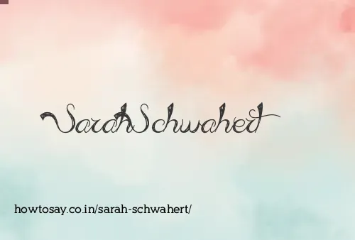 Sarah Schwahert