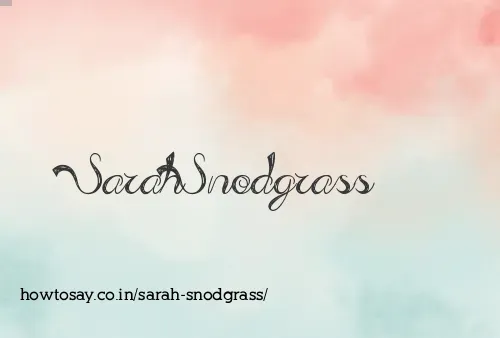 Sarah Snodgrass