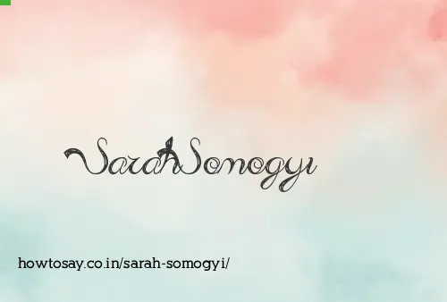 Sarah Somogyi