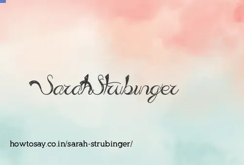 Sarah Strubinger