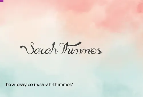 Sarah Thimmes