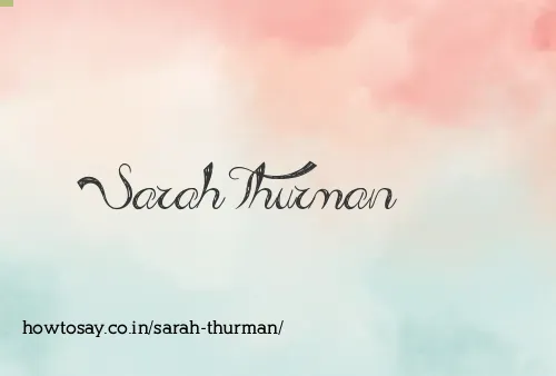 Sarah Thurman