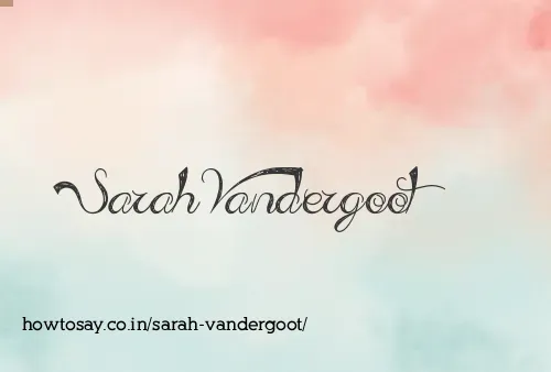 Sarah Vandergoot