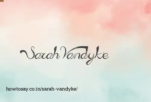 Sarah Vandyke