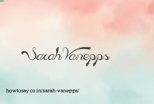 Sarah Vanepps
