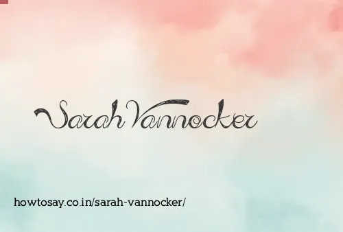 Sarah Vannocker