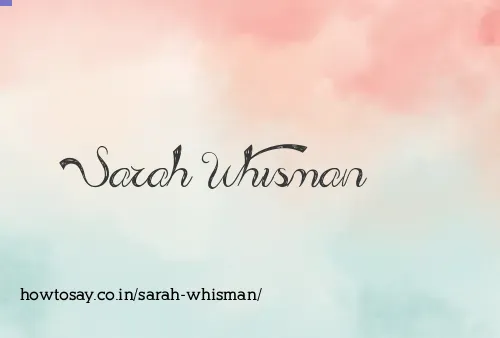 Sarah Whisman