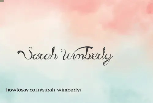 Sarah Wimberly