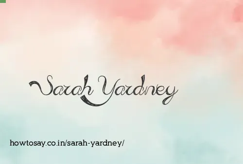 Sarah Yardney