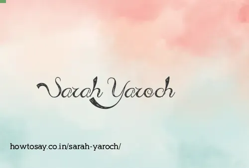 Sarah Yaroch