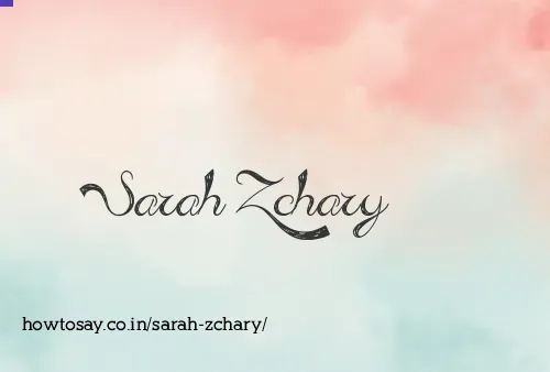 Sarah Zchary