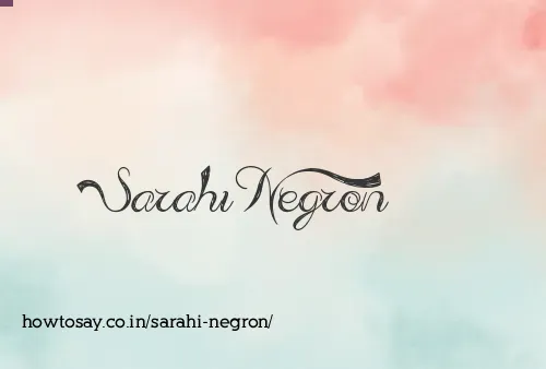 Sarahi Negron