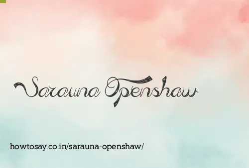 Sarauna Openshaw