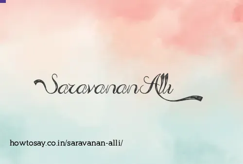 Saravanan Alli