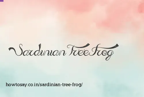 Sardinian Tree Frog