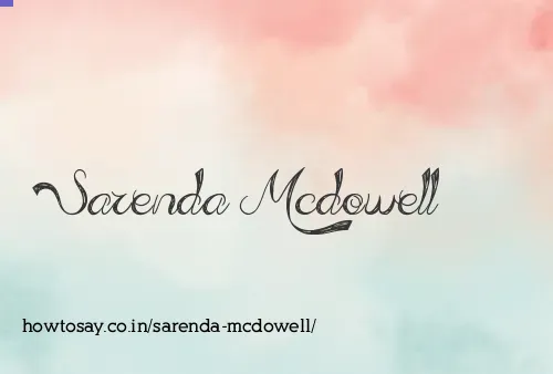 Sarenda Mcdowell