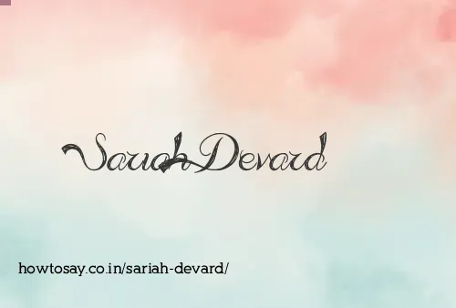 Sariah Devard