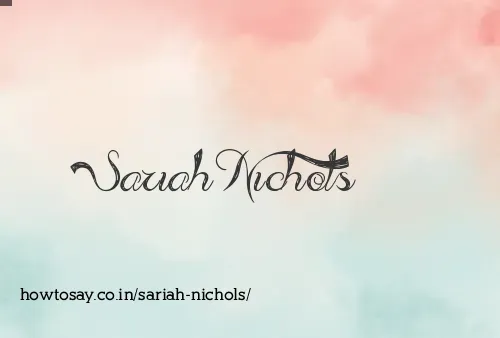 Sariah Nichols