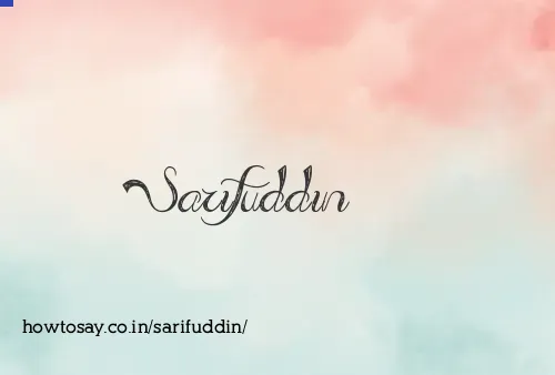 Sarifuddin