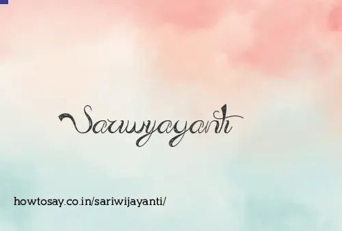 Sariwijayanti