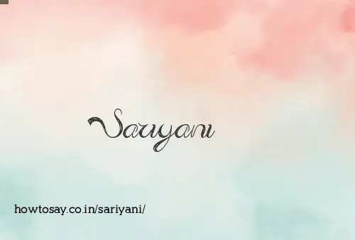 Sariyani