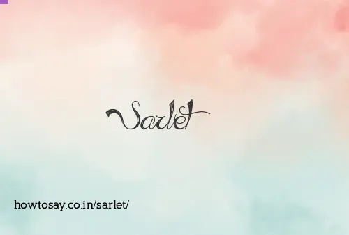 Sarlet