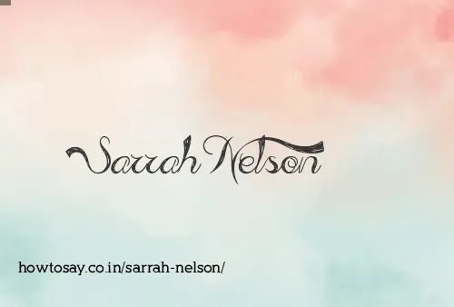Sarrah Nelson