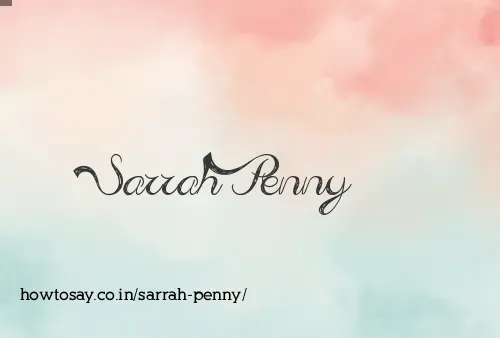 Sarrah Penny