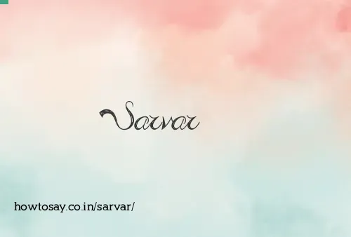 Sarvar