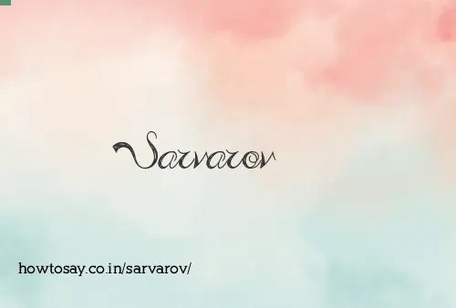 Sarvarov