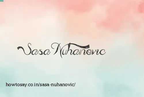 Sasa Nuhanovic