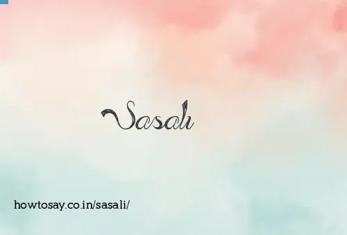 Sasali