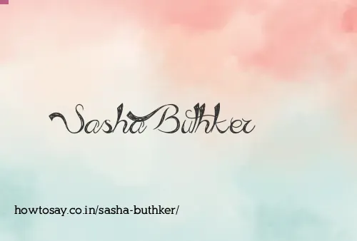 Sasha Buthker