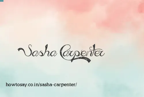 Sasha Carpenter