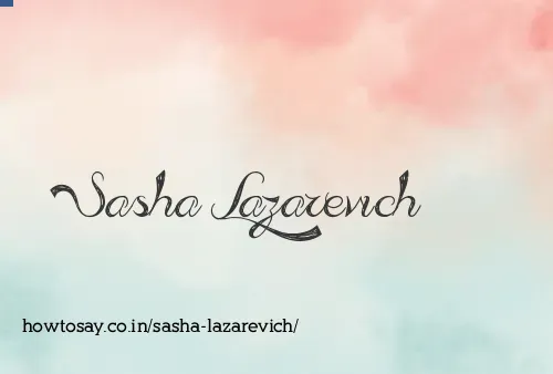 Sasha Lazarevich