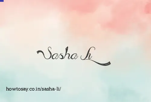 Sasha Li