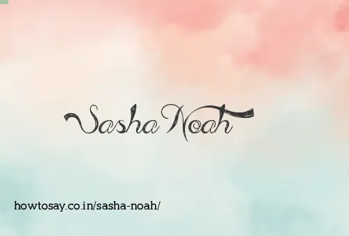 Sasha Noah