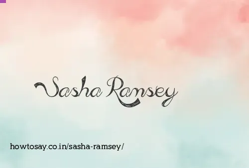 Sasha Ramsey