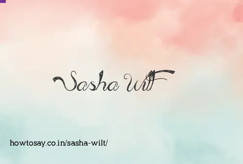 Sasha Wilt