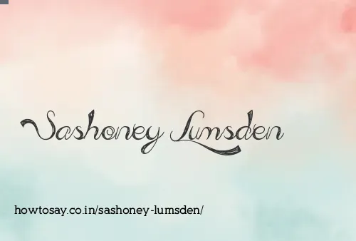 Sashoney Lumsden
