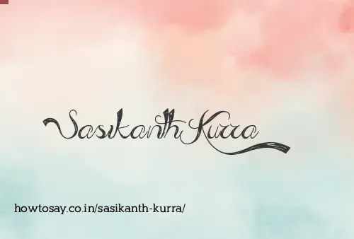 Sasikanth Kurra