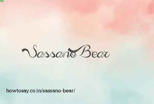 Sassano Bear