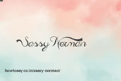 Sassy Norman