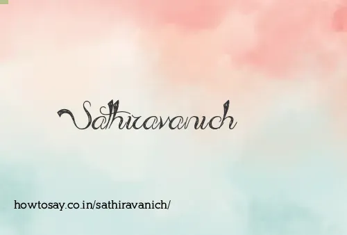 Sathiravanich