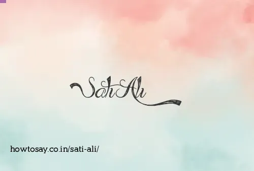 Sati Ali