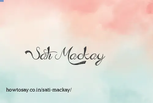 Sati Mackay
