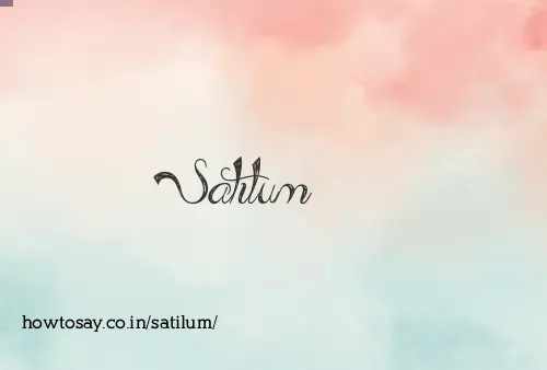 Satilum